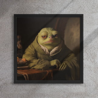 Just Another Dark Age PEPE by Pixelpusher.eth -  Framed canvas